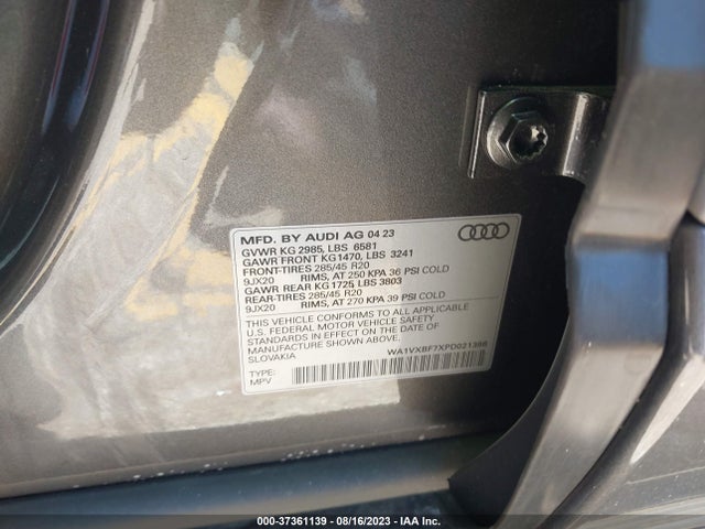 2023 Audi Q7, VIN: WA1VXBF7XPD021386