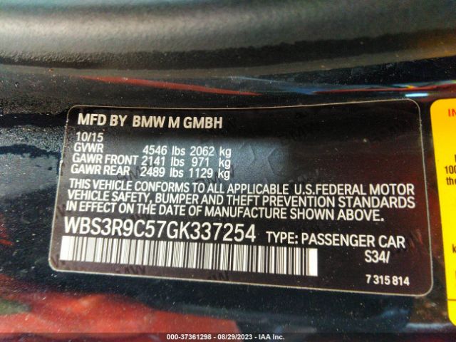 WBS3R9C57GK337254 BMW M4