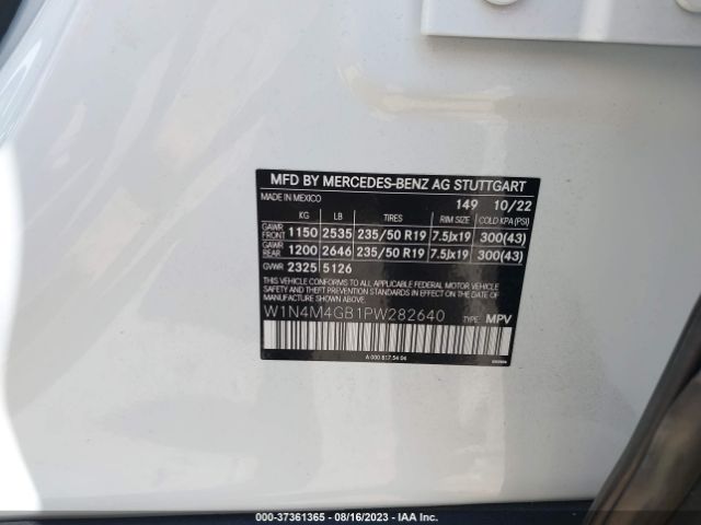 W1N4M4GB1PW282640 Mercedes-Benz Glb Glb 250
