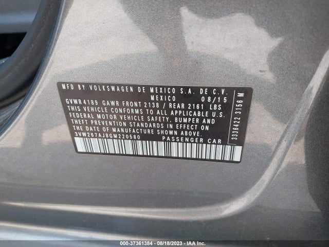 3VW267AJ8GM220580 Volkswagen Jetta Sedan 1.4t S