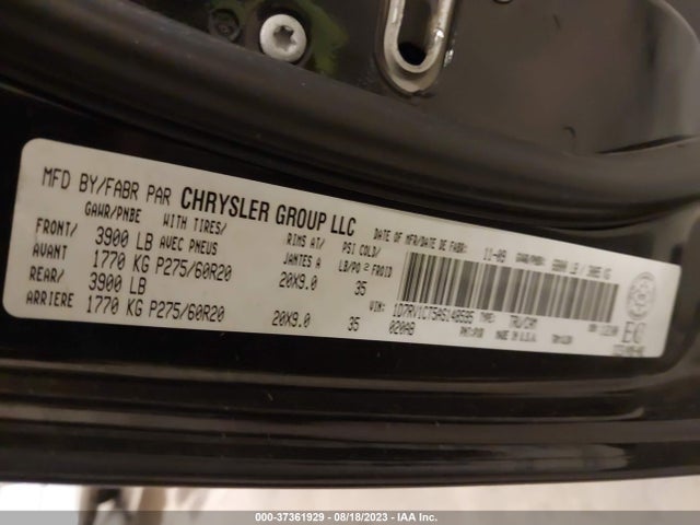 2010 DODGE RAM 1500 LARAMIE VIN: 1D7RV1CT5AS148595