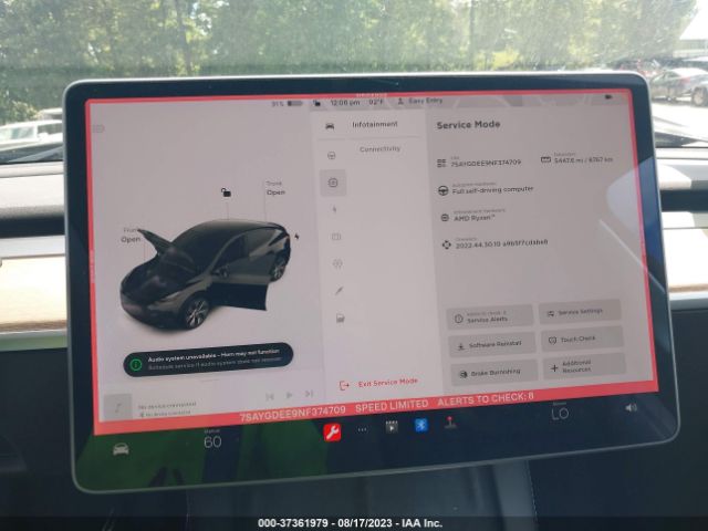 7SAYGDEE9NF374709 Tesla Model Y Long Range