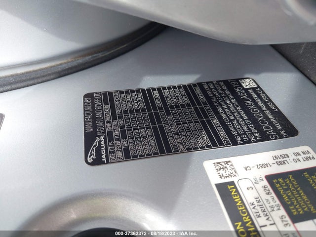 2020 JAGUAR F-PACE SADCX2GX9LA625197 Photo 8