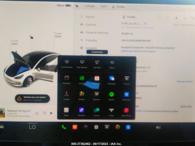 5YJ3E1EA6MF861499 Tesla Model 3 Standard Range Plus
