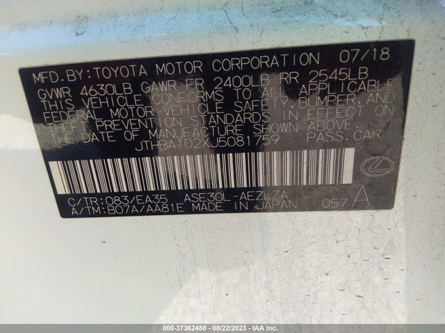 JTHBA1D2XJ5081759 Lexus Is Is 300