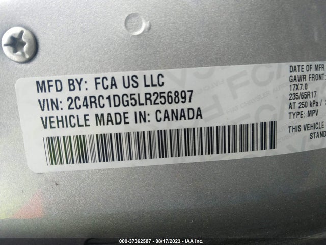 2C4RC1DG5LR256897 Chrysler Voyager Lxi