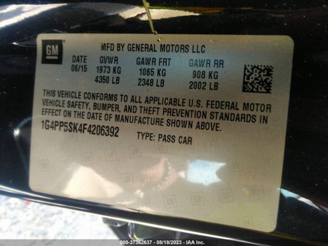 1G4PP5SK4F4206392 Buick Verano