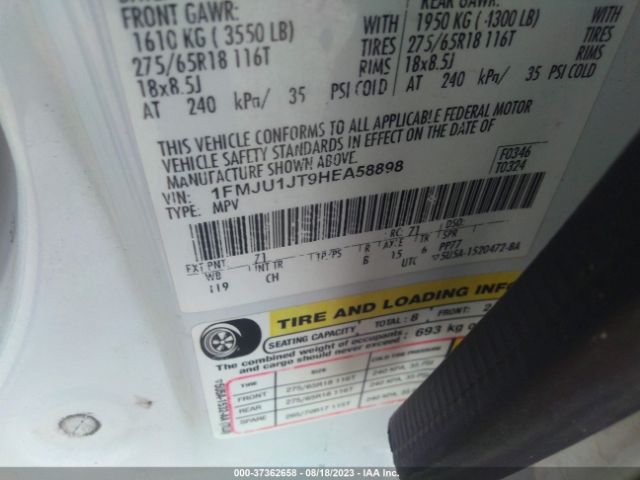1FMJU1JT9HEA58898 Ford Expedition Xlt/king Ranch