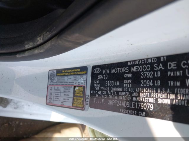 3KPF24AD9LE179079 KIA Forte Lxs