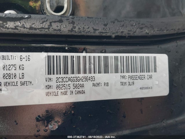 2C3CCAGG3GH296493 Chrysler 300 300s