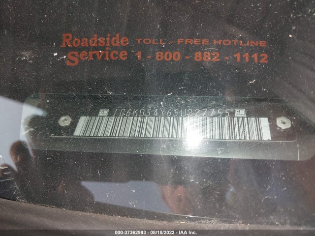 2005 CADILLAC DEVILLE VIN: 1G6KD54Y65U227755