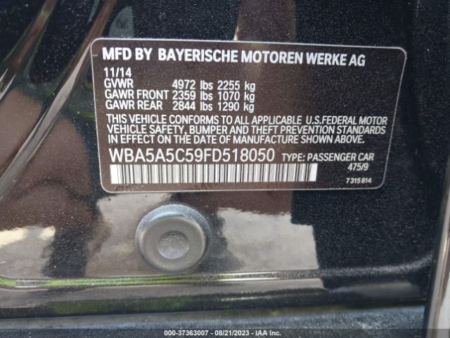WBA5A5C59FD518050 BMW 5 Series 528i