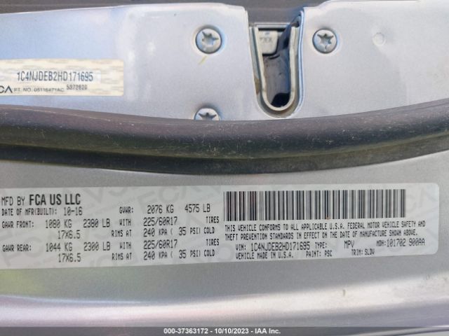 1C4NJDEB2HD171695 Jeep Compass High Altitude