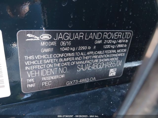 SAJAE4BG0HA955704 Jaguar Xe 25t Prestige