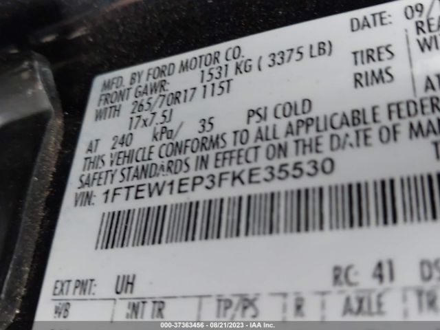 1FTEW1EP3FKE35530 Ford F-150 Xlt/xl/lariat