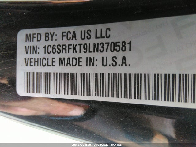 1C6SRFKT9LN370581 RAM 1500 Longhorn