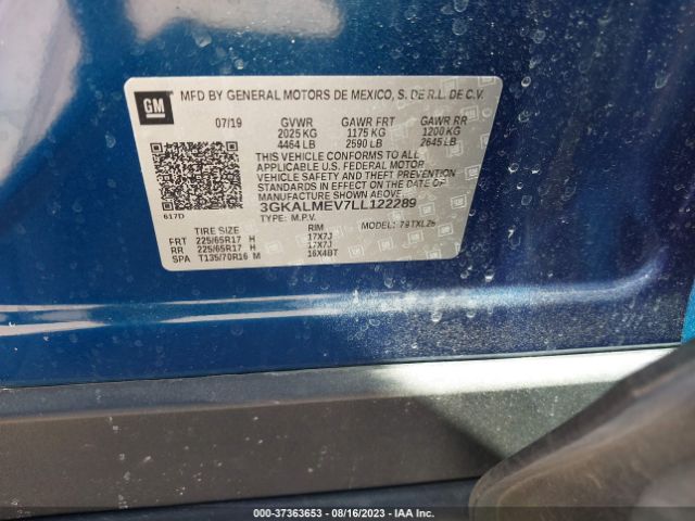 3GKALMEV7LL122289 GMC Terrain Sle