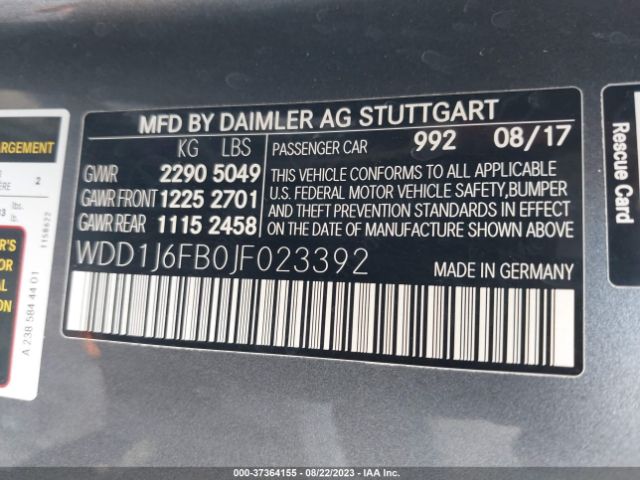WDD1J6FB0JF023392 Mercedes-Benz E-class E 400