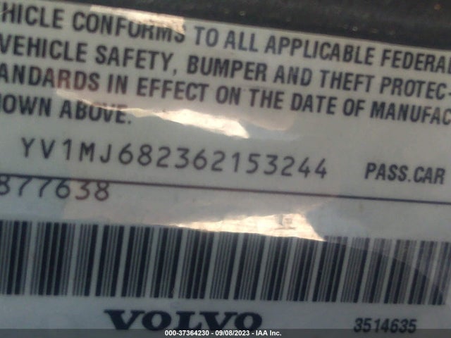 2006 VOLVO V50 2.5L TURBO VIN: YV1MJ682362153244