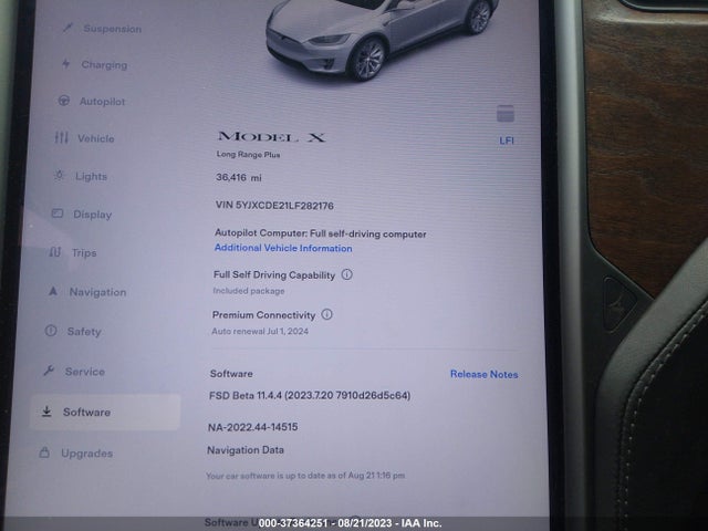 Tesla Model X Long Range 2020 5YJXCDE21LF282176 Image 15
