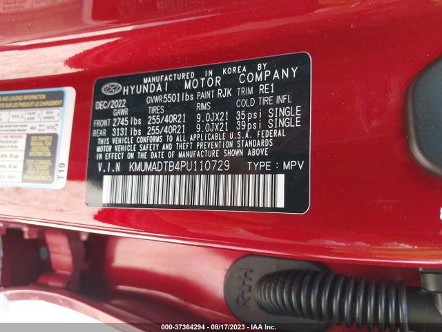 Genesis Gv70 2.5t 2023 KMUMADTB4PU110729 Image 9