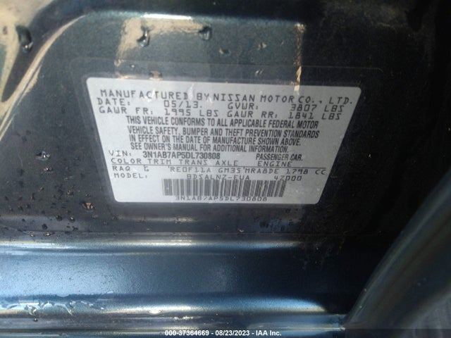 2013 NISSAN SENTRA FE+ SV VIN: 3N1AB7AP5DL730808