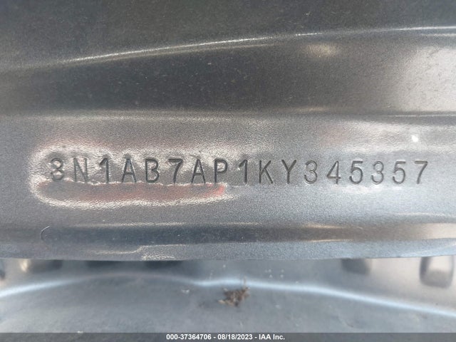2019 NISSAN SENTRA S VIN: 3N1AB7AP1KY345357