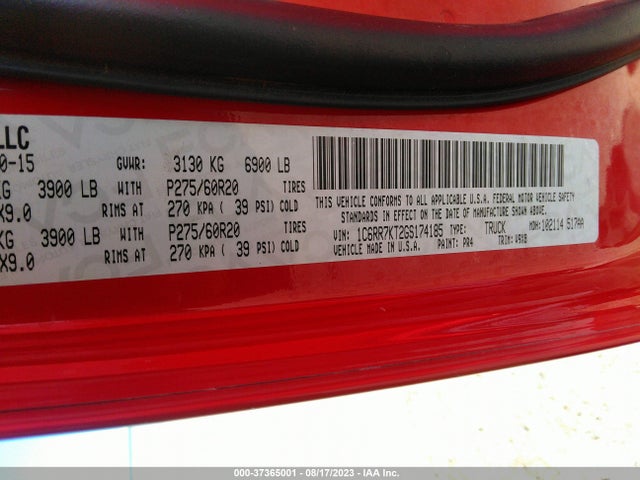 RAM 1500 Express 2016 1C6RR7KT2GS174185 Image 9
