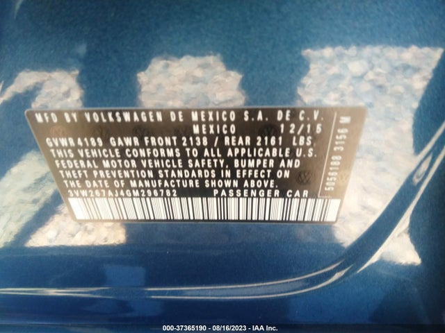 3VW267AJ4GM296782 Volkswagen Jetta Sedan 1.4t S