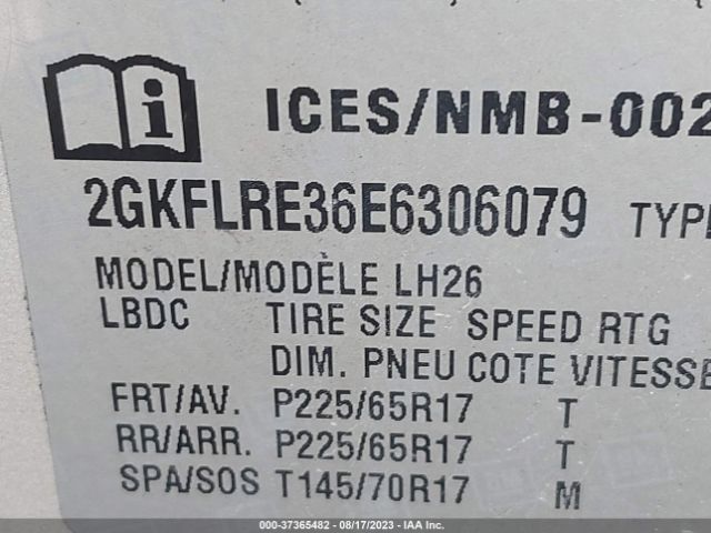2GKFLRE36E6306079 GMC Terrain Sle
