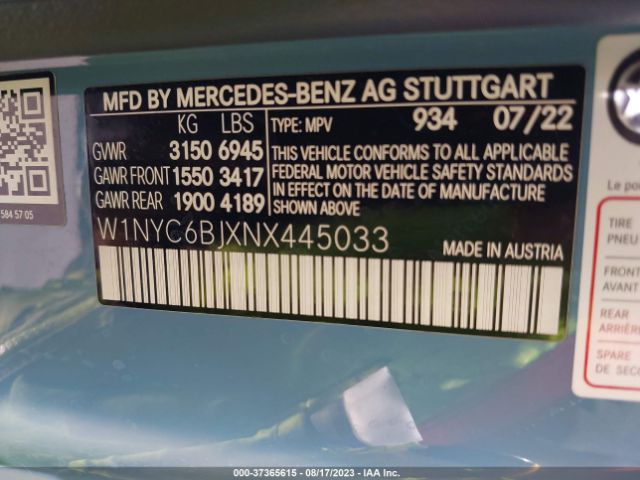 W1NYC6BJXNX445033 Mercedes-Benz G 550 4matic
