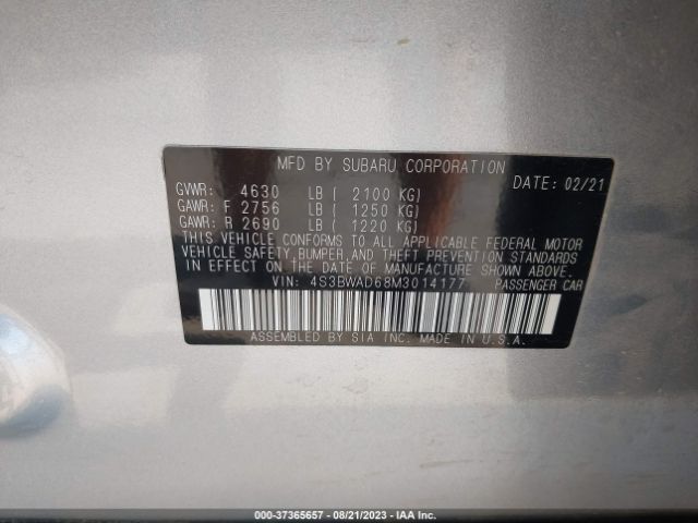 4S3BWAD68M3014177 Subaru Legacy Premium