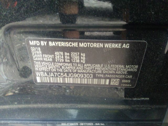 WBAJA7C54JG909303 BMW 530i Xdrive