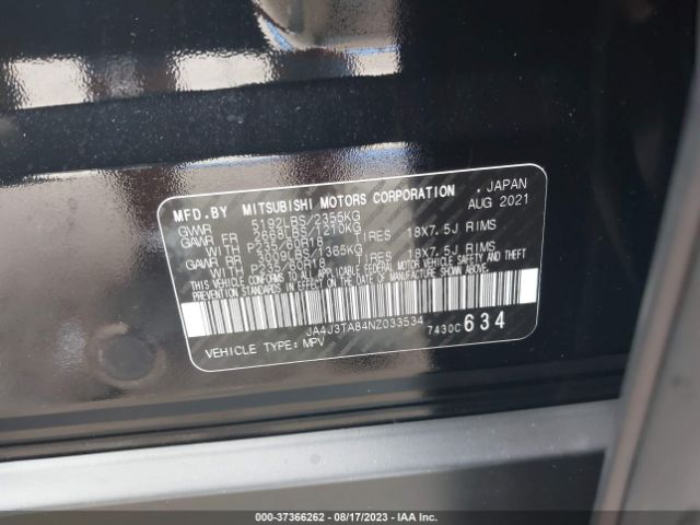 JA4J3TA84NZ033534 Mitsubishi Outlander Es