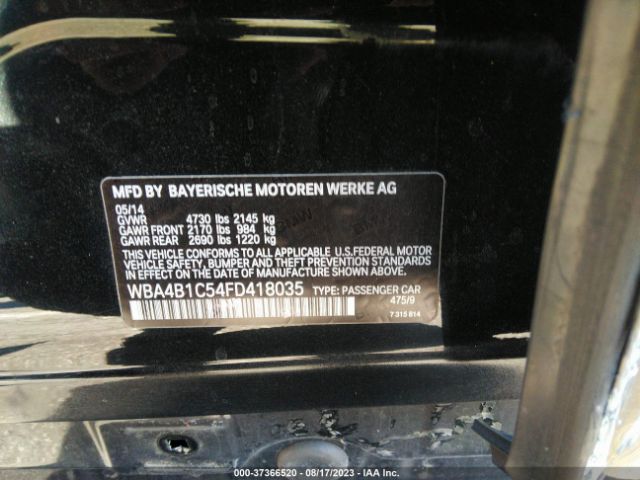 WBA4B1C54FD418035 BMW 4 Series 435i