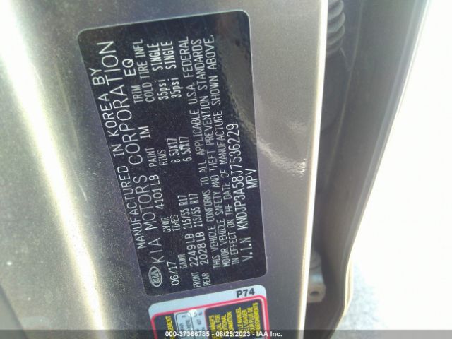 KNDJP3A58J7536229 KIA SOUL +