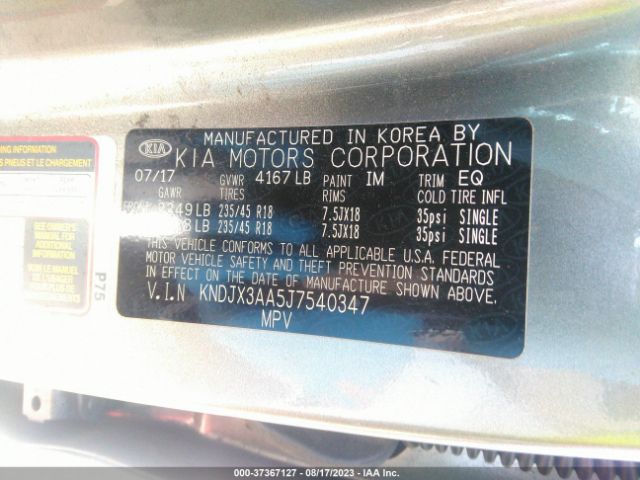 KNDJX3AA5J7540347 KIA Soul !