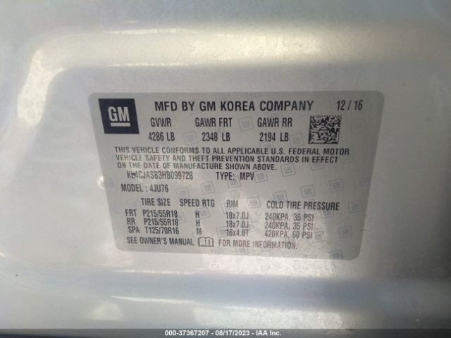 KL4CJASB3HB099728 Buick Encore Preferred
