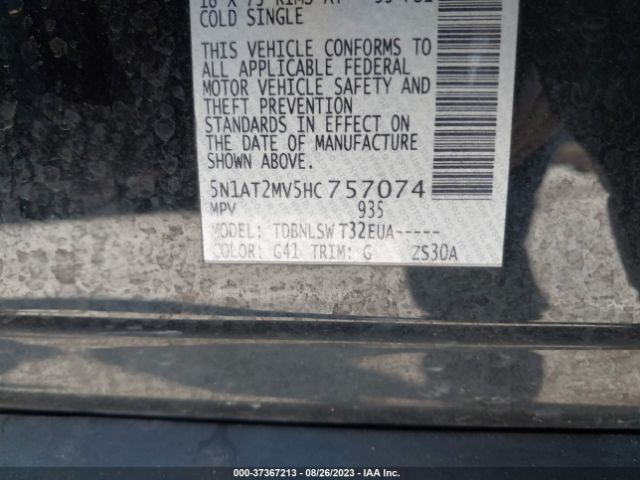 5N1AT2MV5HC757074 Nissan Rogue Sl