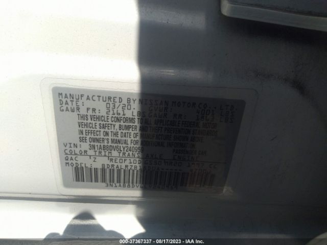 3N1AB8DV6LY240959 Nissan SENTRA SR