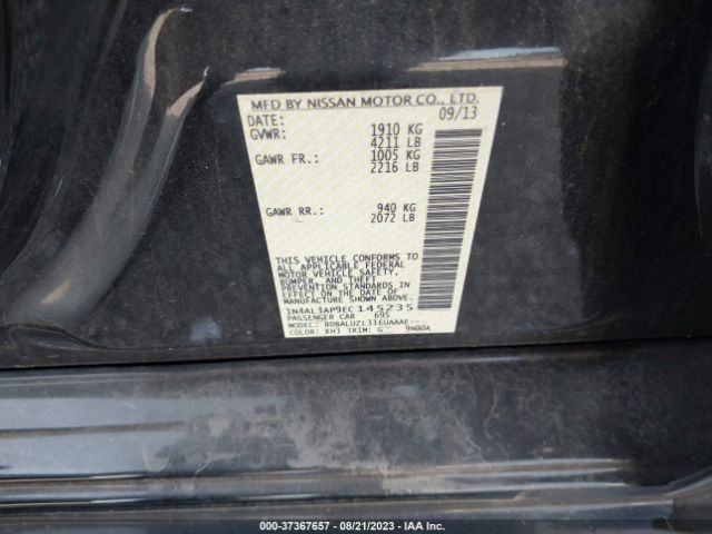 1N4AL3AP9EC145235 Nissan Altima 2.5 Sv