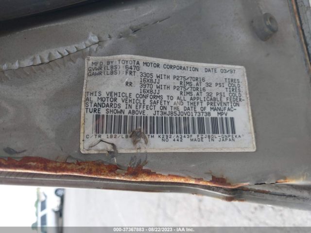 1997 TOYOTA LAND CRUISER JT3HJ85J0V0173738 Photo 8