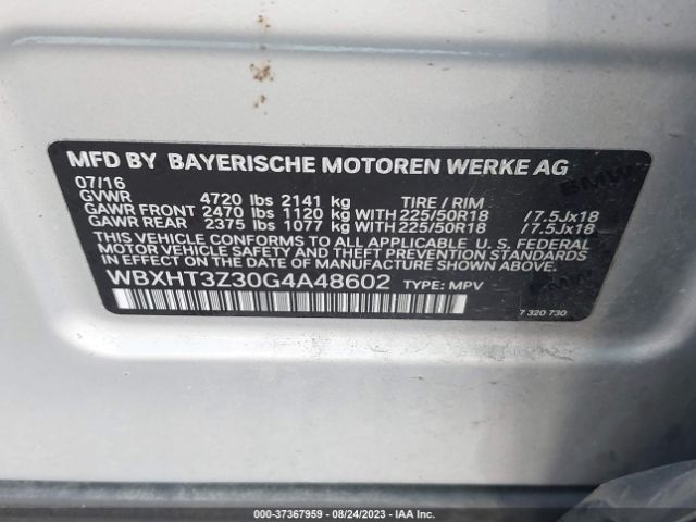 WBXHT3Z30G4A48602 BMW X1 Xdrive28i