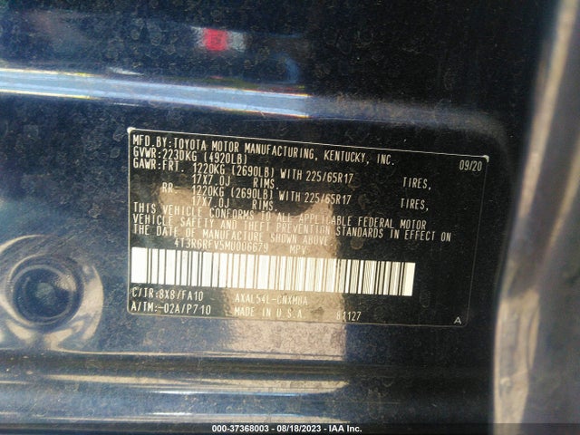 Toyota RAV4 HYBRID 2021 4T3R6RFV5MU006679 Image 9