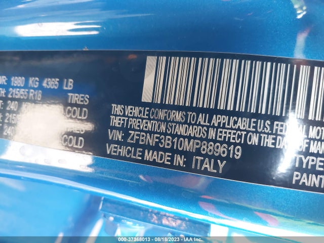 2021 FIAT 500X ZFBNF3B10MP889619 Photo 8