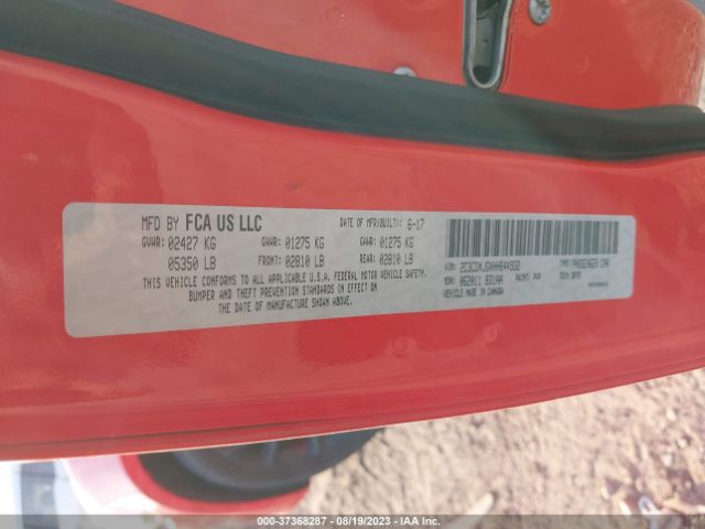2C3CDXJGXHH644932 Dodge Charger Sxt
