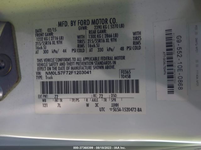 NM0LS7F72F1203041 Ford Transit Connect Xlt