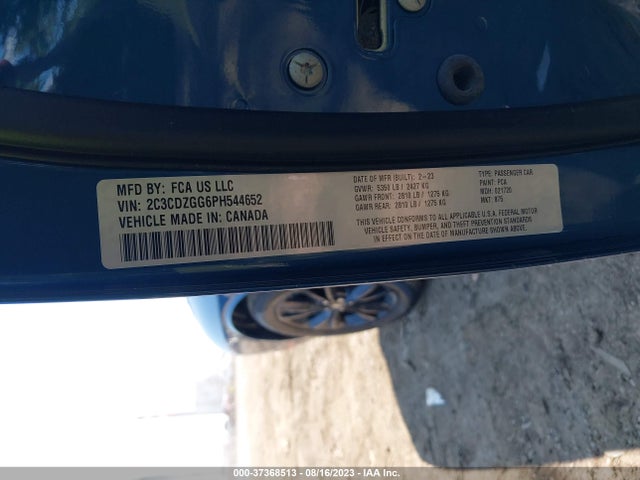 Dodge Challenger Sxt 2023 2C3CDZGG6PH544652 Image 9