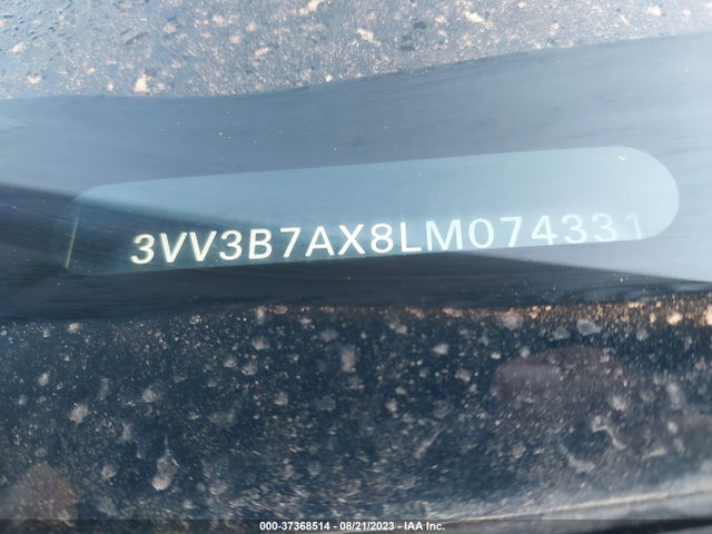 3VV3B7AX8LM074331 Volkswagen Tiguan Se/sel/se R-line Black