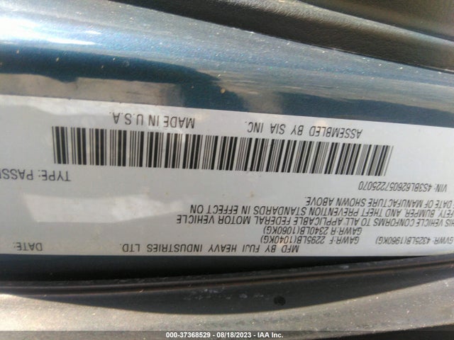 2005 SUBARU LEGACY SEDAN (NATL) LTD VIN: 4S3BL626057225070